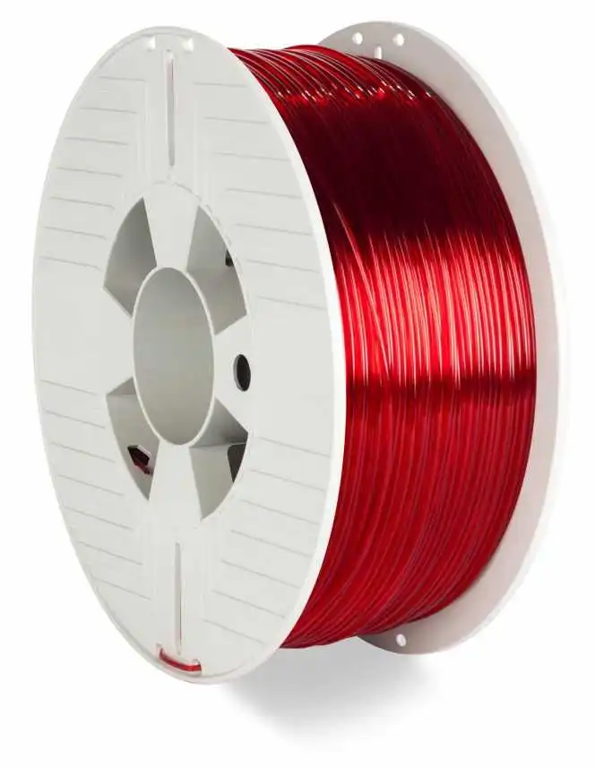 Verbatim 55054 PET-G Filament Red Transparent