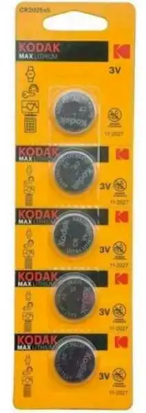 Kodak CR2025-5BB Lithium 3V 5-pack Blister