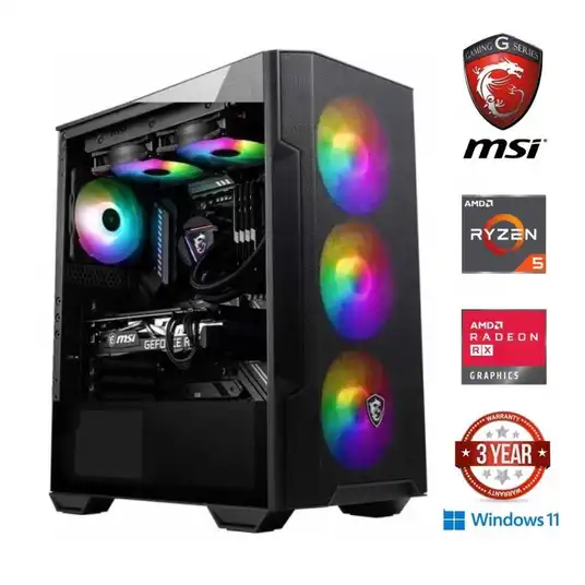 Ryzen 5 5600G 32GB 512GB SSD 1TB HDD RX580 8GB W11Home Nemokamas