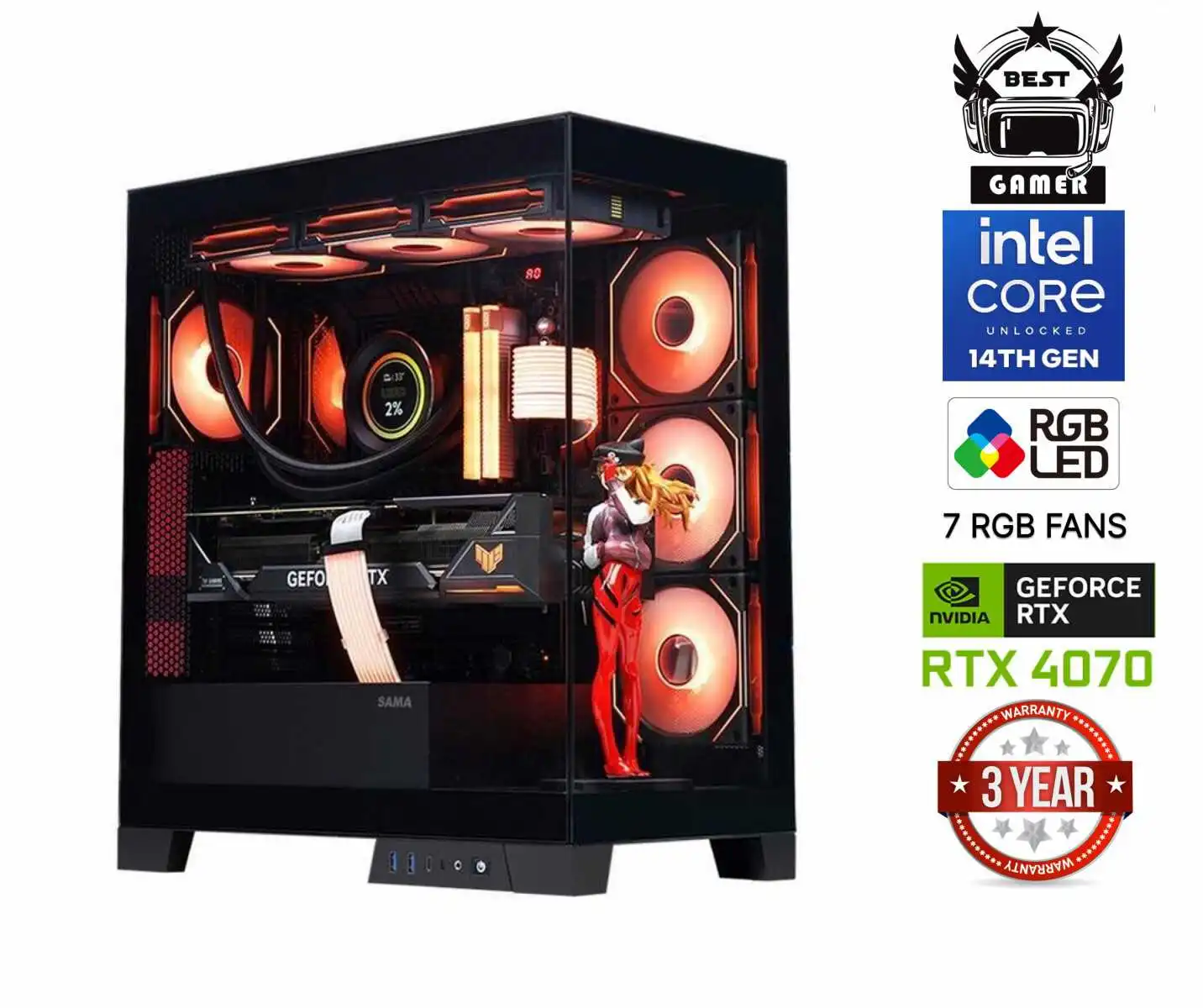 MDATA GAMING Core i7-14700F, 64 GB