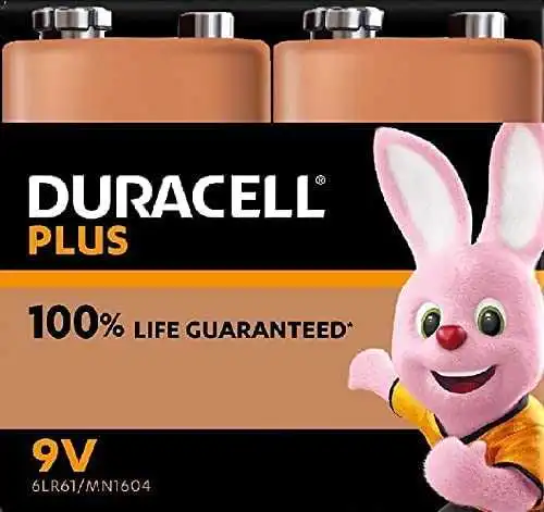 DURACELL Plus MN1604/6LR61, 4 gab.