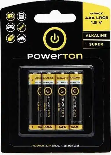 Powerton Sārmu baterijas AAA (LR03) 1