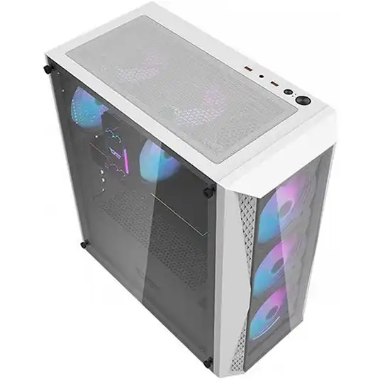 i5-14400F 32GB 1TB SSD 1TB HDD RX580 NoOS White Nemokamas lizingas