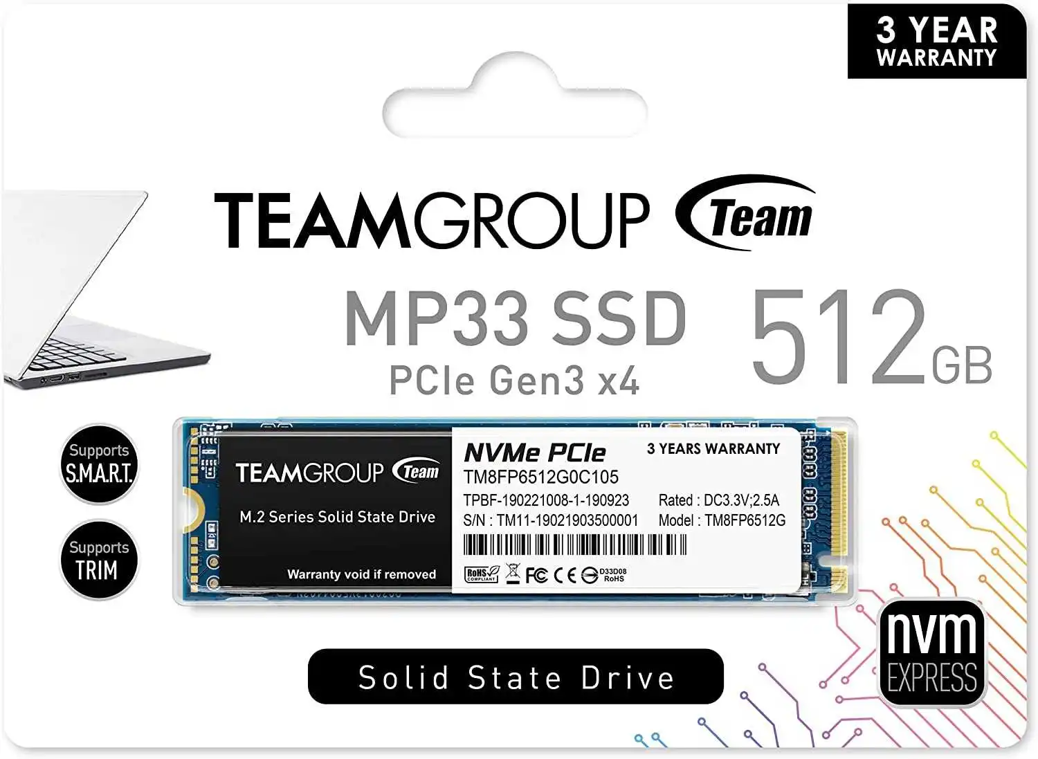 TEAMGROUP MP33 256 GB M.2