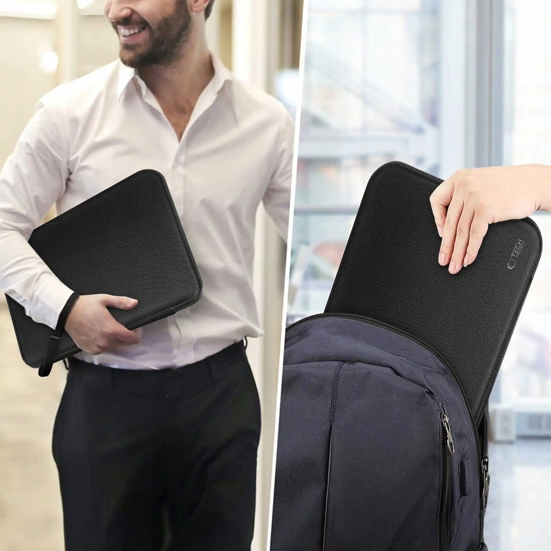 Tech-Protect Hardpouch Laptop 13-14 Black/ Black