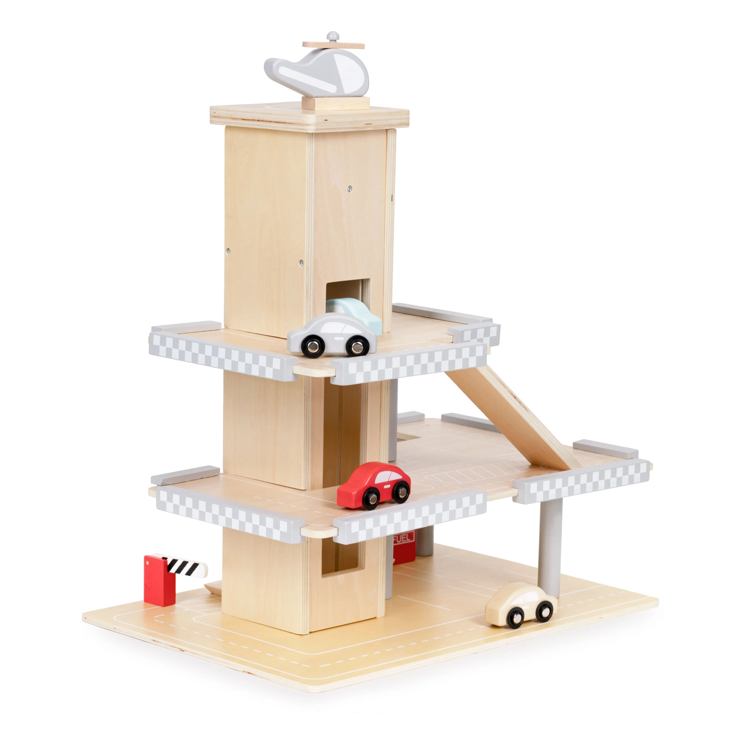 Large Wooden Garage Parking Track with