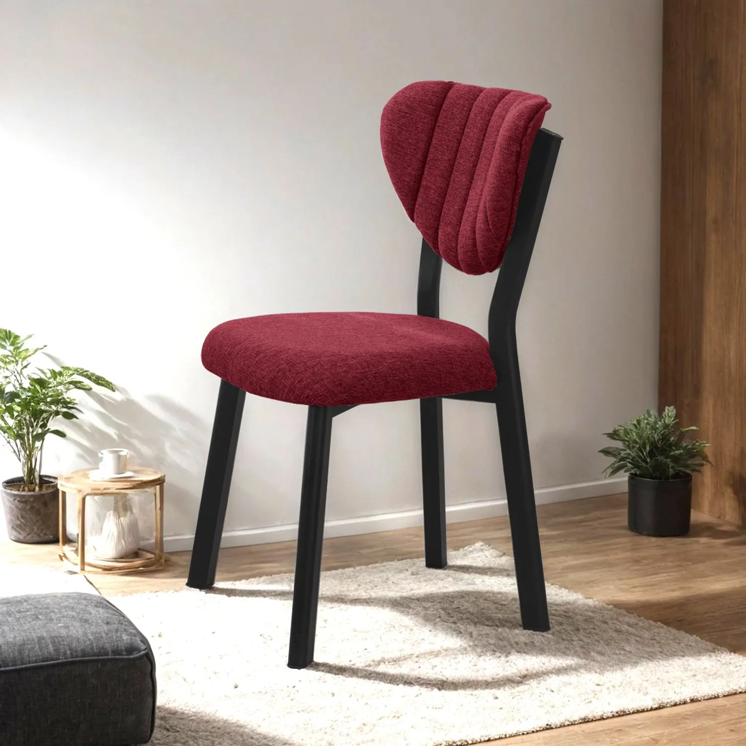 Krēsls, Hanah Home, bordo, 47 x