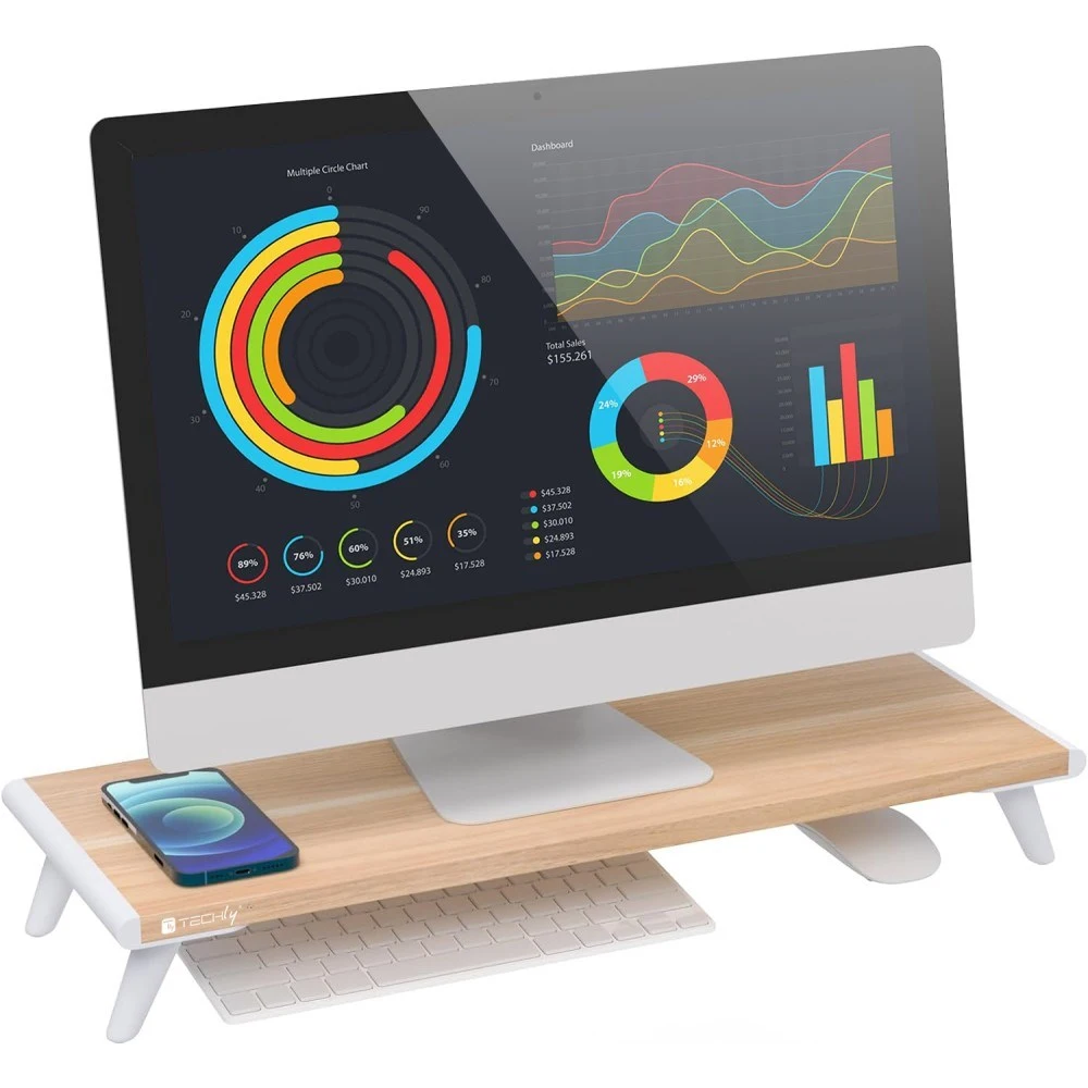 Techly ICA-MS 389 monitora turētājs vai