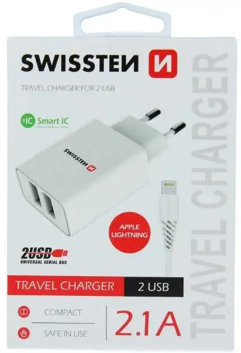 SWISSTEN Smart IC Travel Charger 2