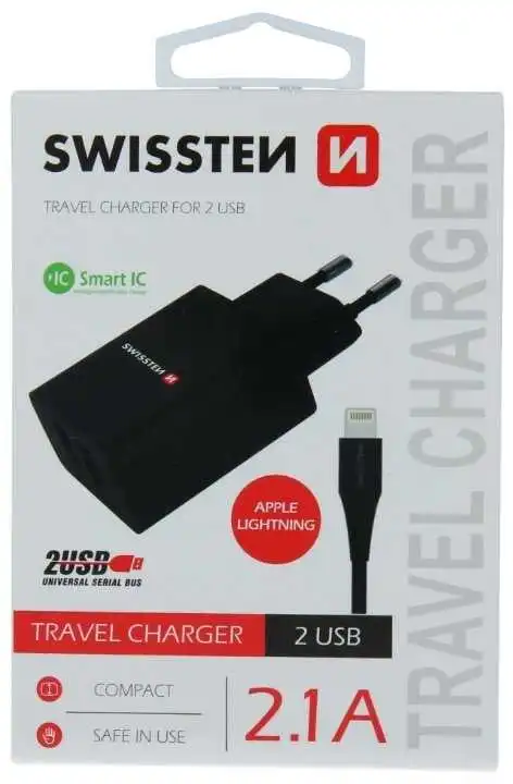 SWISSTEN Smart IC Travel Charger 2