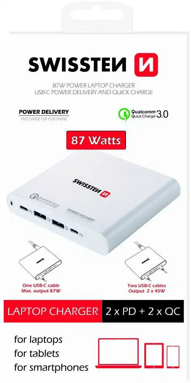 SWISSTEN Travel Charger Notebooks and MacBook