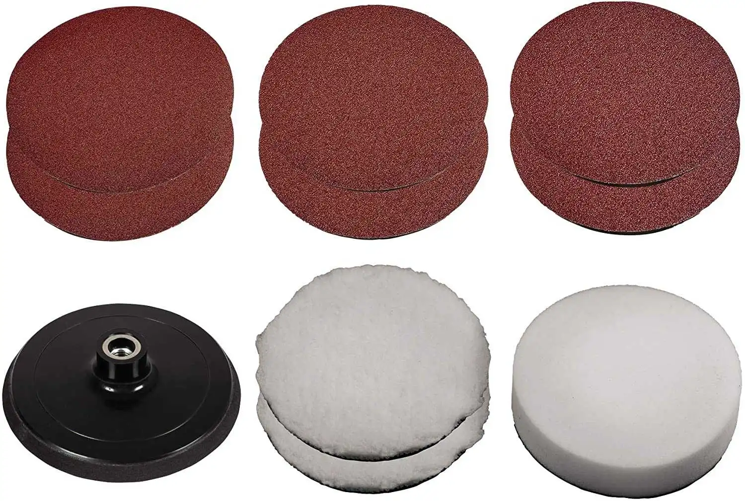 Einhell disc/polishing/sanding sheet set, 150mm, sanding/polishing