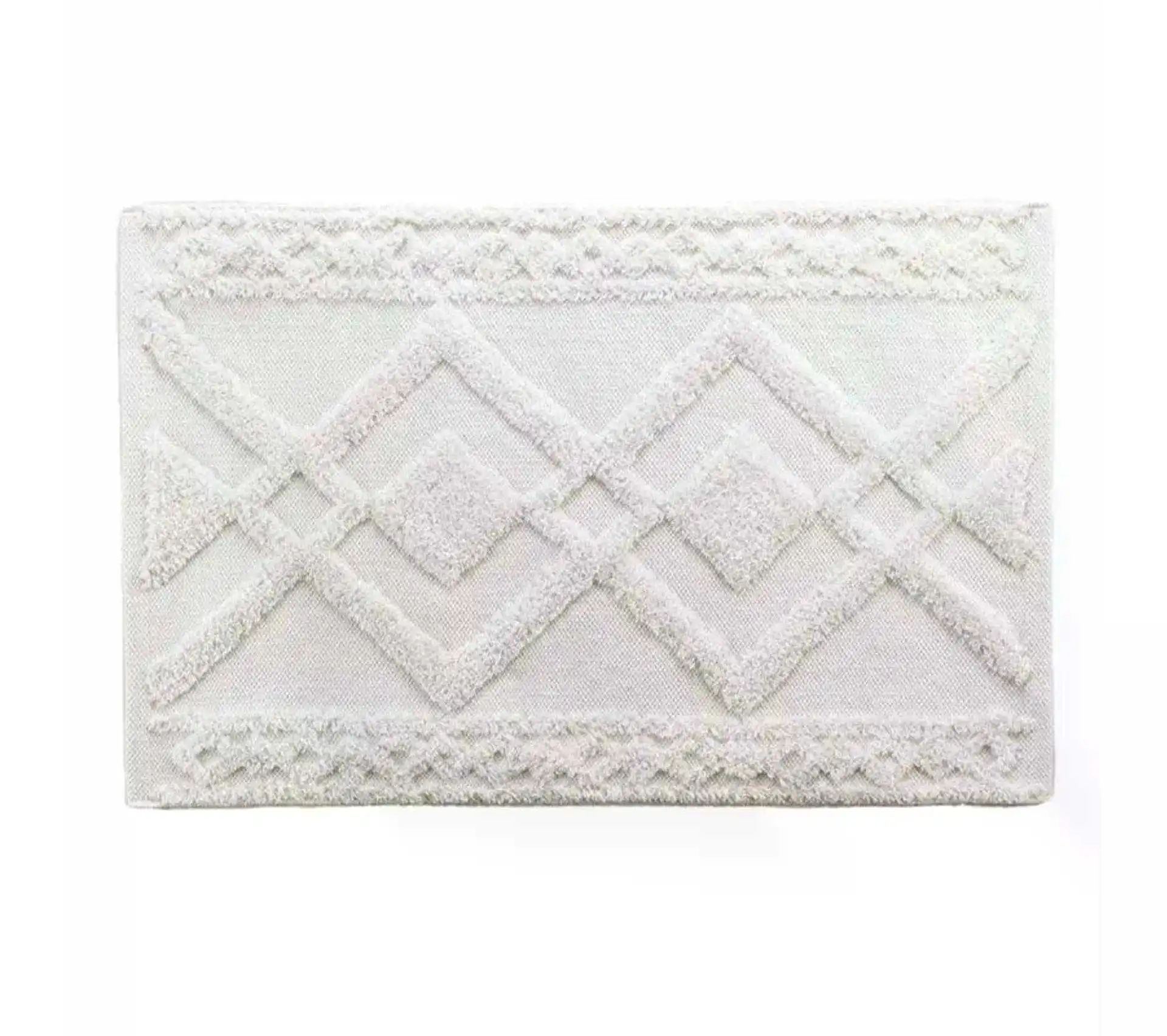 Douceur d`Interieur Bathmat Gladis Cotton White