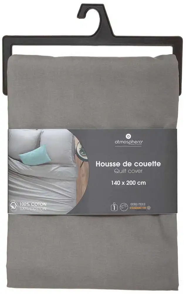 ATMOSPHERA Duvet cover Grey 140 x