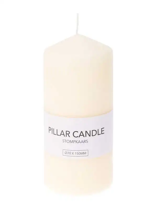 Home Styling Collection Pillar candle cream