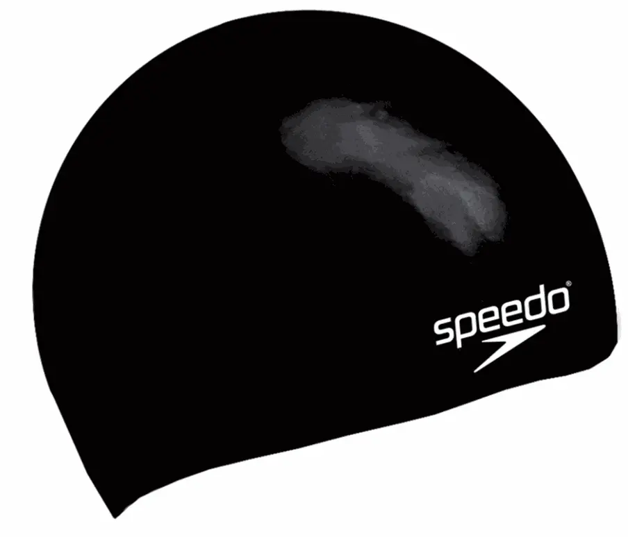 Speedo Plain Moulded silicon Jr cap