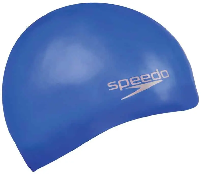 Speedo Plain Moulded silicon cap, blue