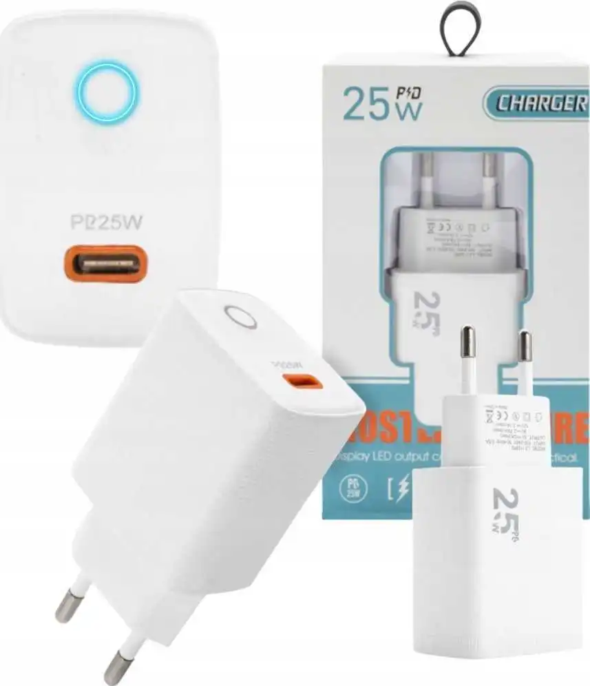 PAX 25 W PD USB-C, balts