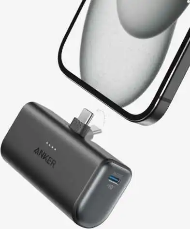 Anker Nano 5000 mAh USB-C, melns