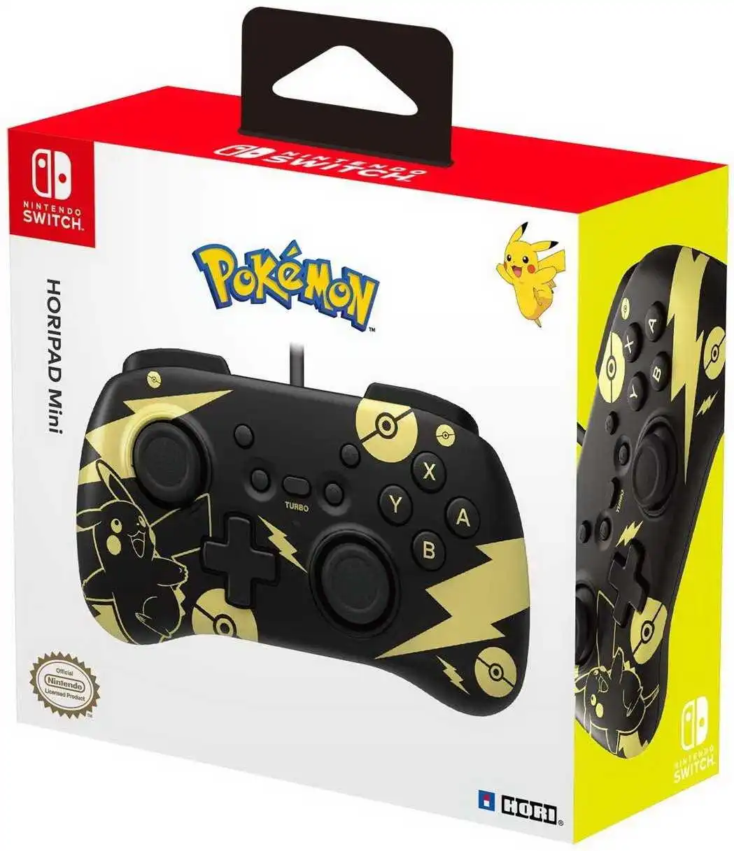 Horipad Mini Pikachu melns/zelts