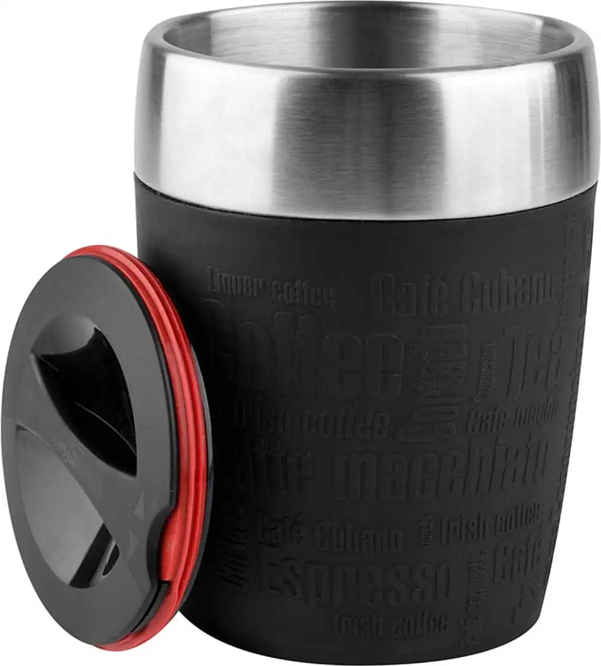 Emsa TRAVEL CUP thermal mug (black/stainless