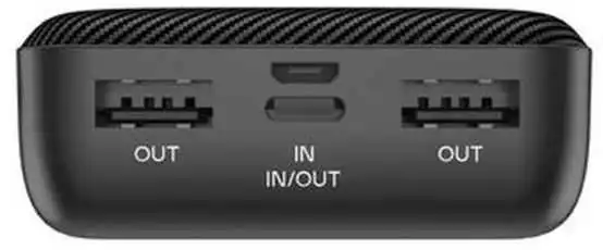 RealPower PB-20000 20000 mAh melns