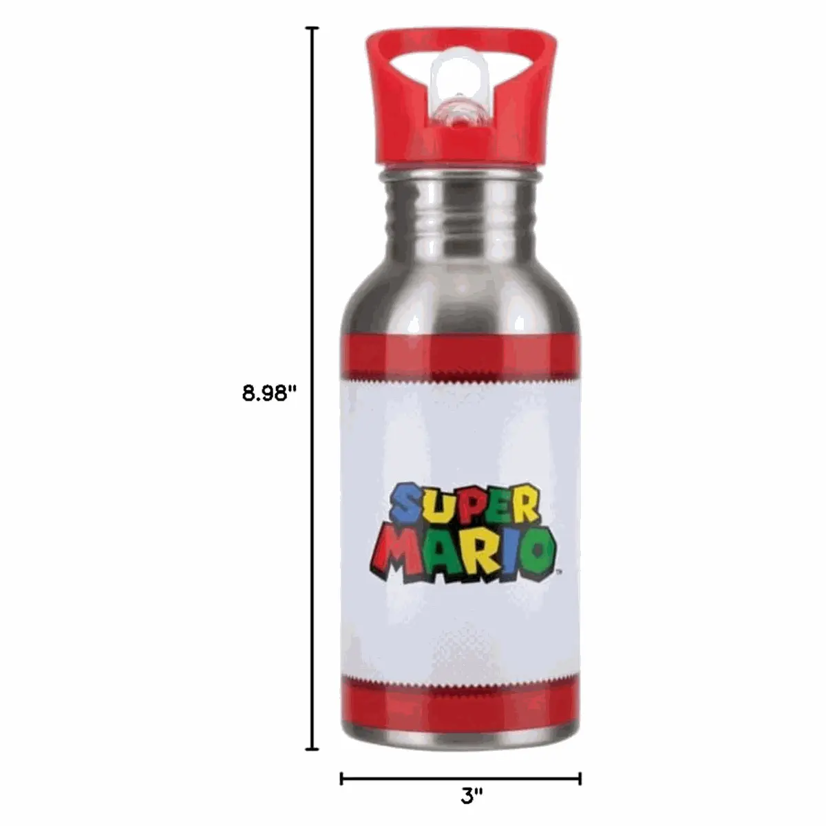 Paladone Super Mario Metal Water Bottle