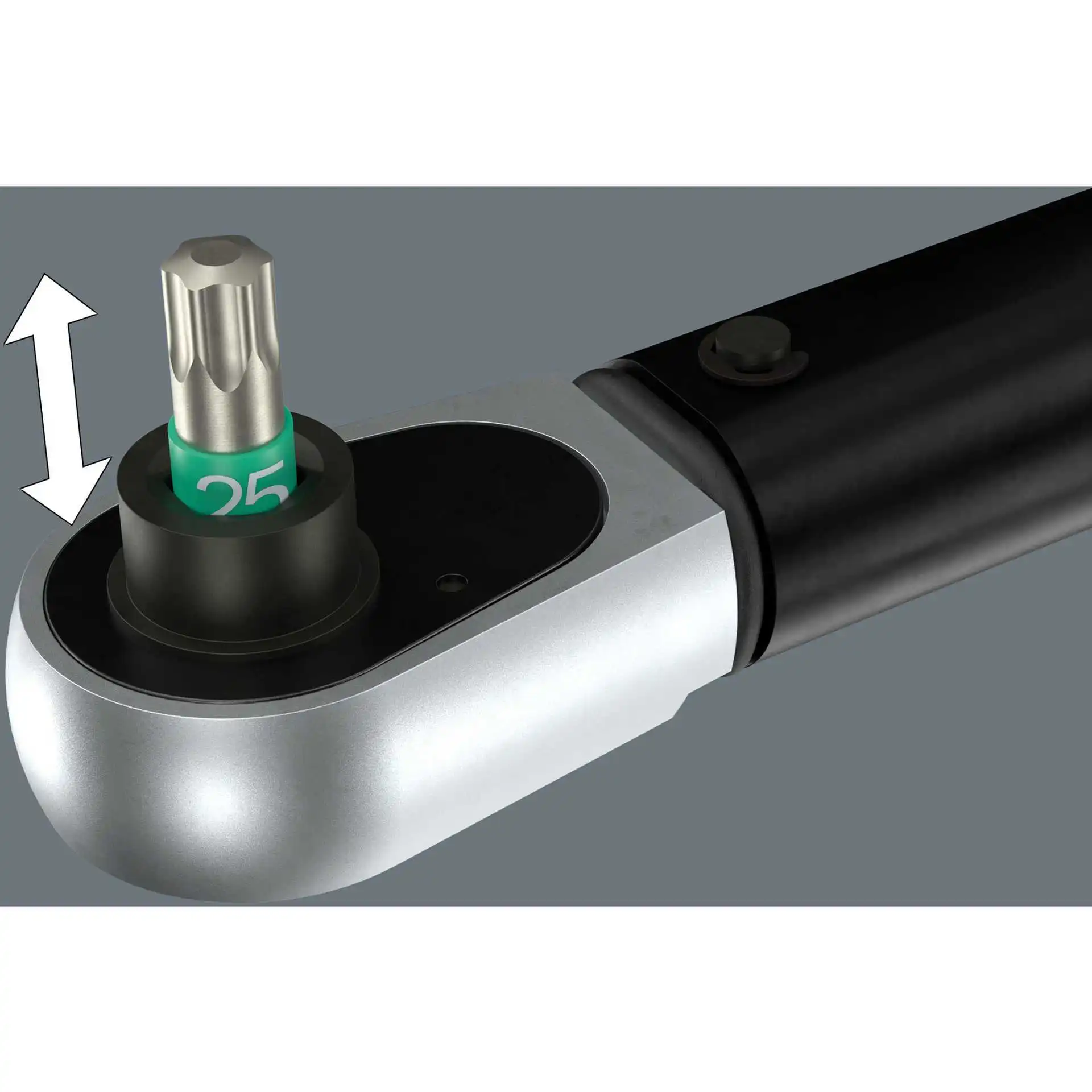 Wera torque wrench with reversible ratchet