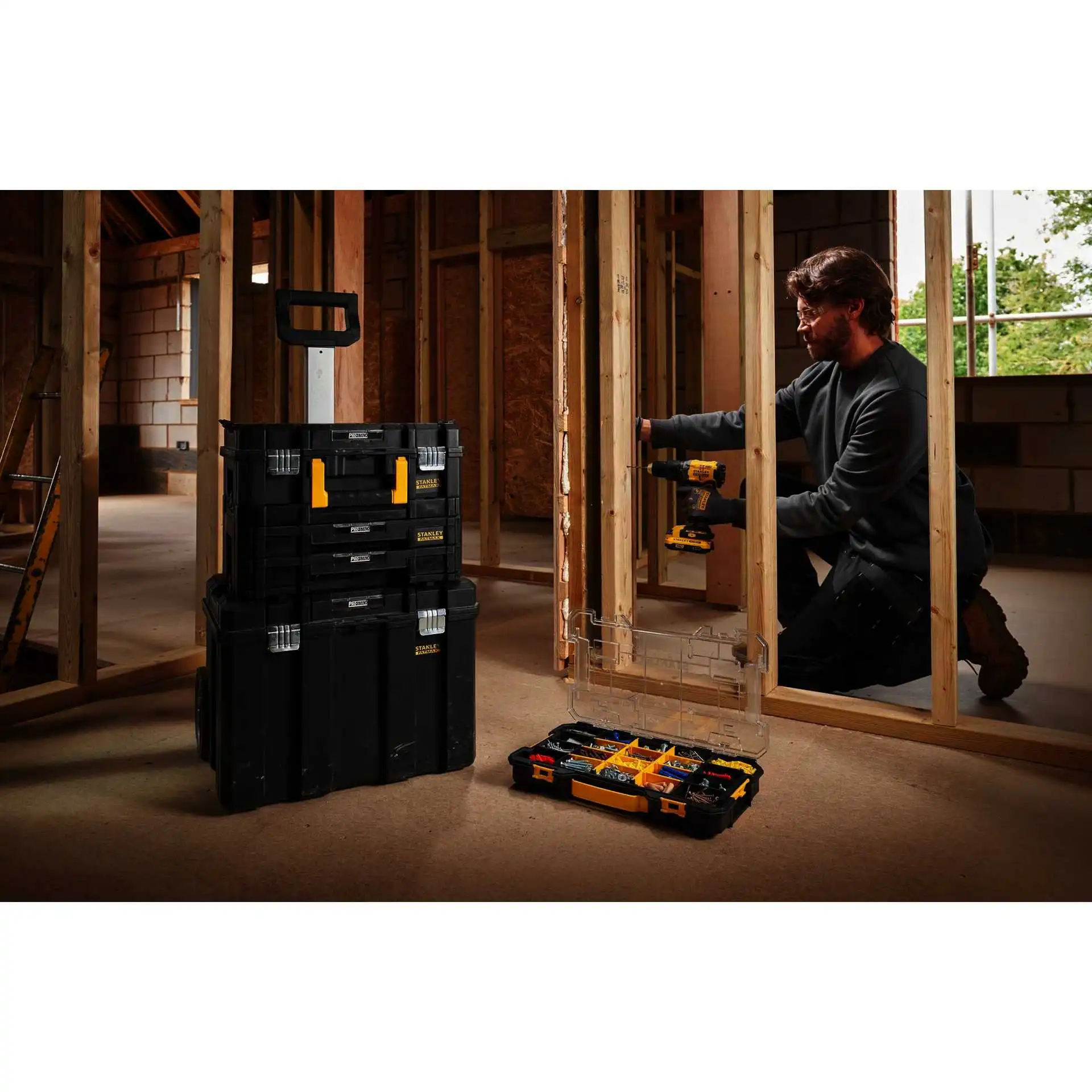 Stanley Organizer FATMAX PRO-STACK (black/transparent)