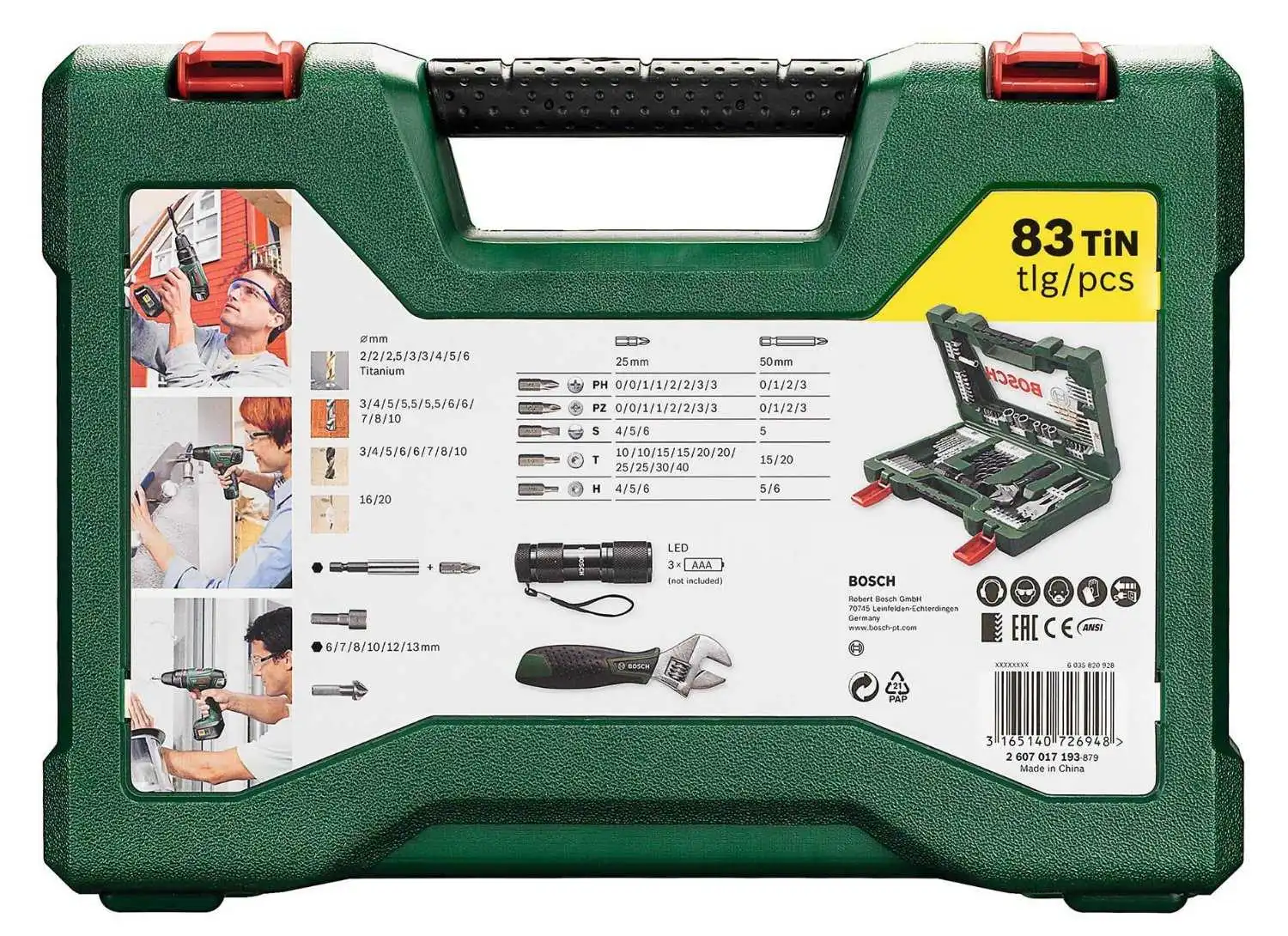 Bosch V-Line TIN tool set 83