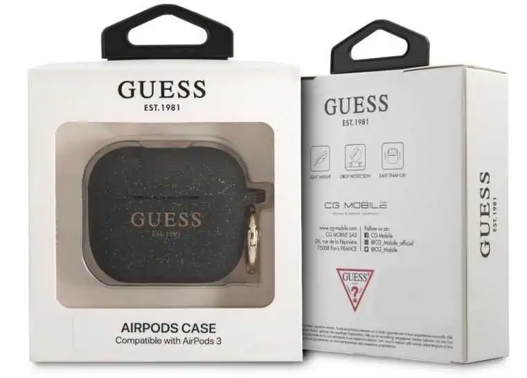 Guess GUA3SGGEK Glitter case for Airpods