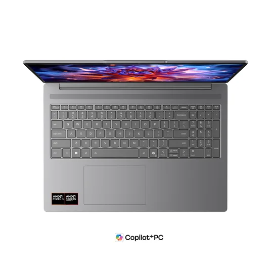 Nešiojamas kompiuteris Lenovo IdeaPad Slim 5 16AGP11, AI Copilot+ PC, 16" WUXGA, AMD Ryzen AI 7 445, RAM 16GB, 512GB SSD, AMD Radeon 840M Graphics, Windows 11 Home, Luna Grey 83S2005FNT