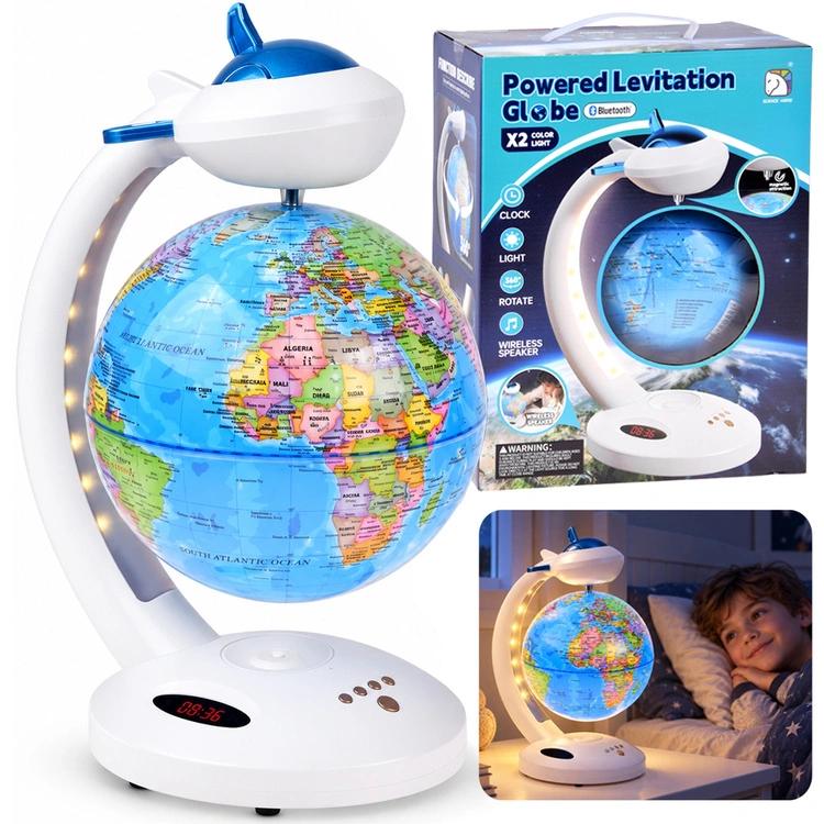 JOKOMISIADA 4-in-1 levitating globe, 360° rotation