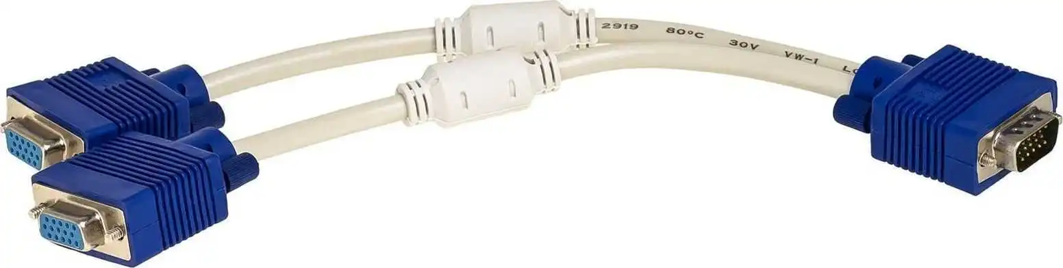 AKYGA ADAPTERIS 15-PIN VGA / 2X