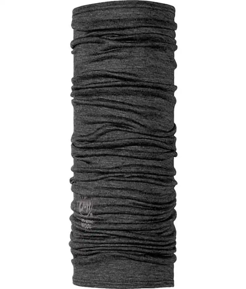 Buff Merino Wool Neckwear Grey