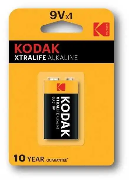 Kodak Xtralife 6LR61 9V sārmu baterija