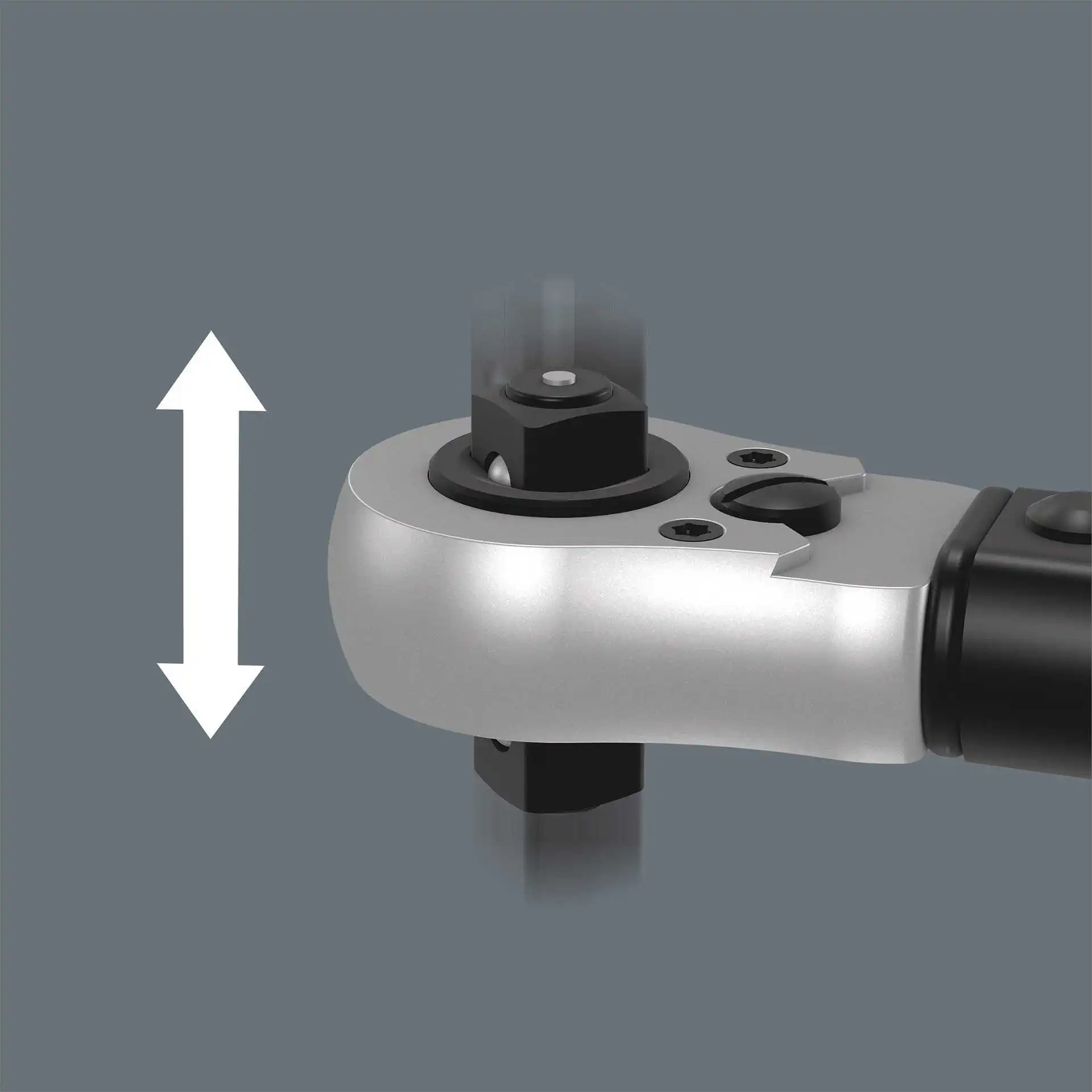 Wera torque wrench with push-through square