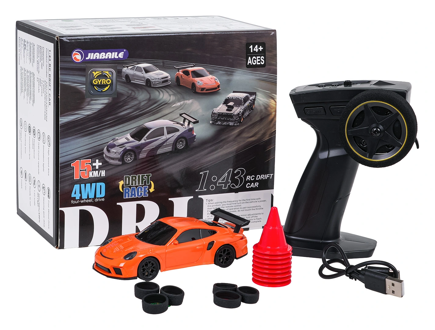 ... R/C Drift Car 1:43 Orange