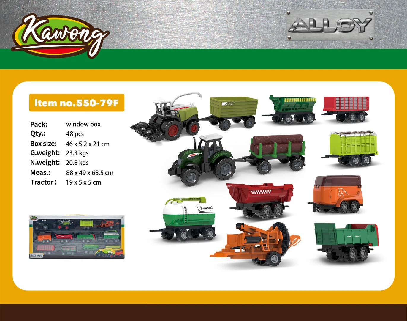 ... MEGA Metal Set Tractor and