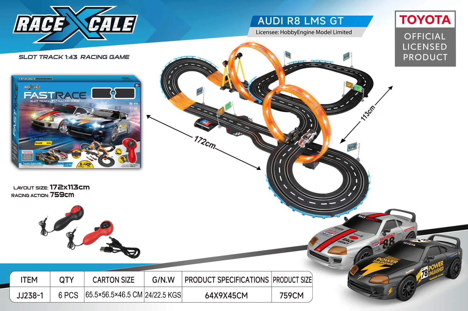 ... R/C TOYOTA Race Track 1:43
