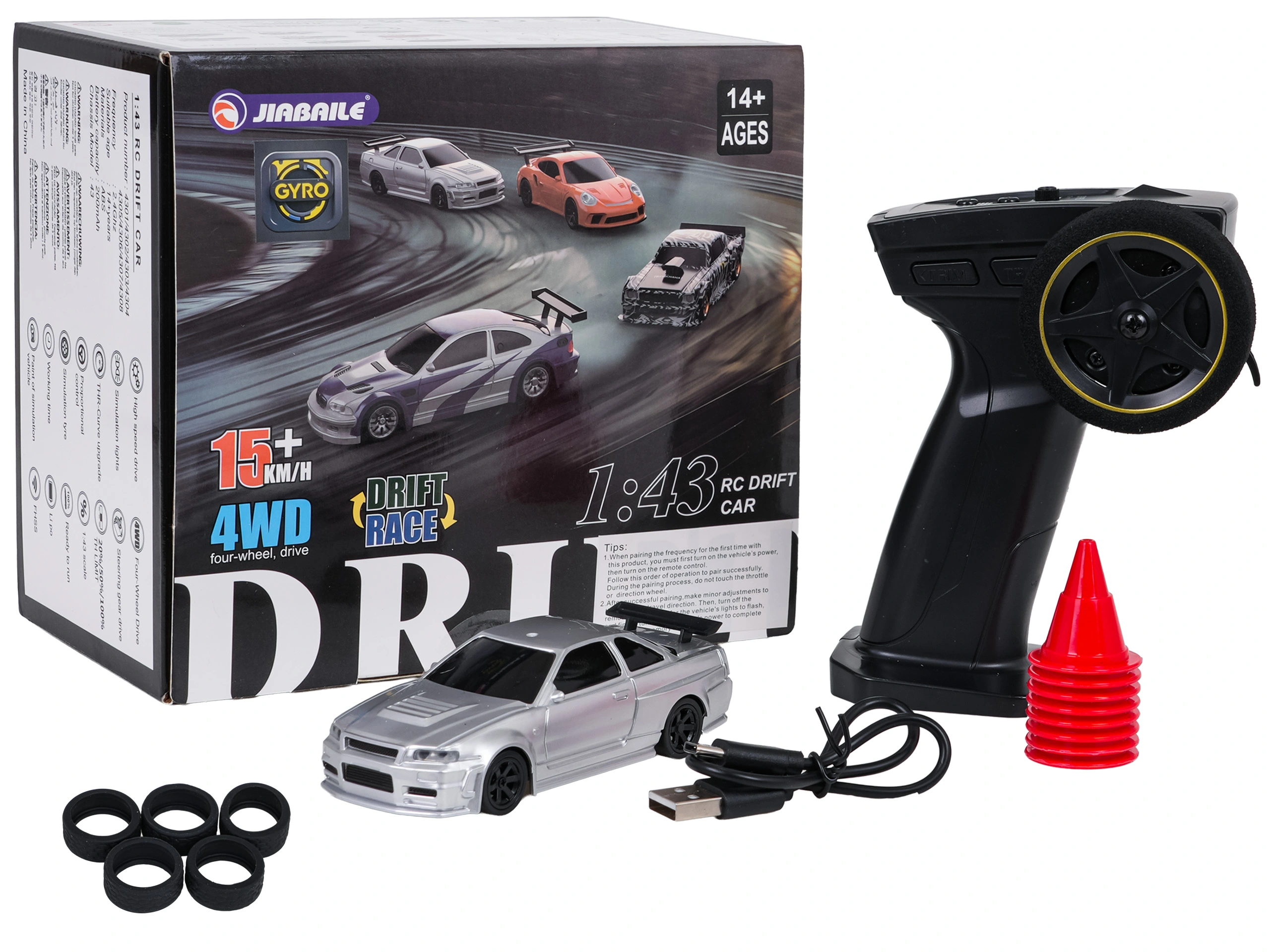 ... R/C Drift Car 1:43 White