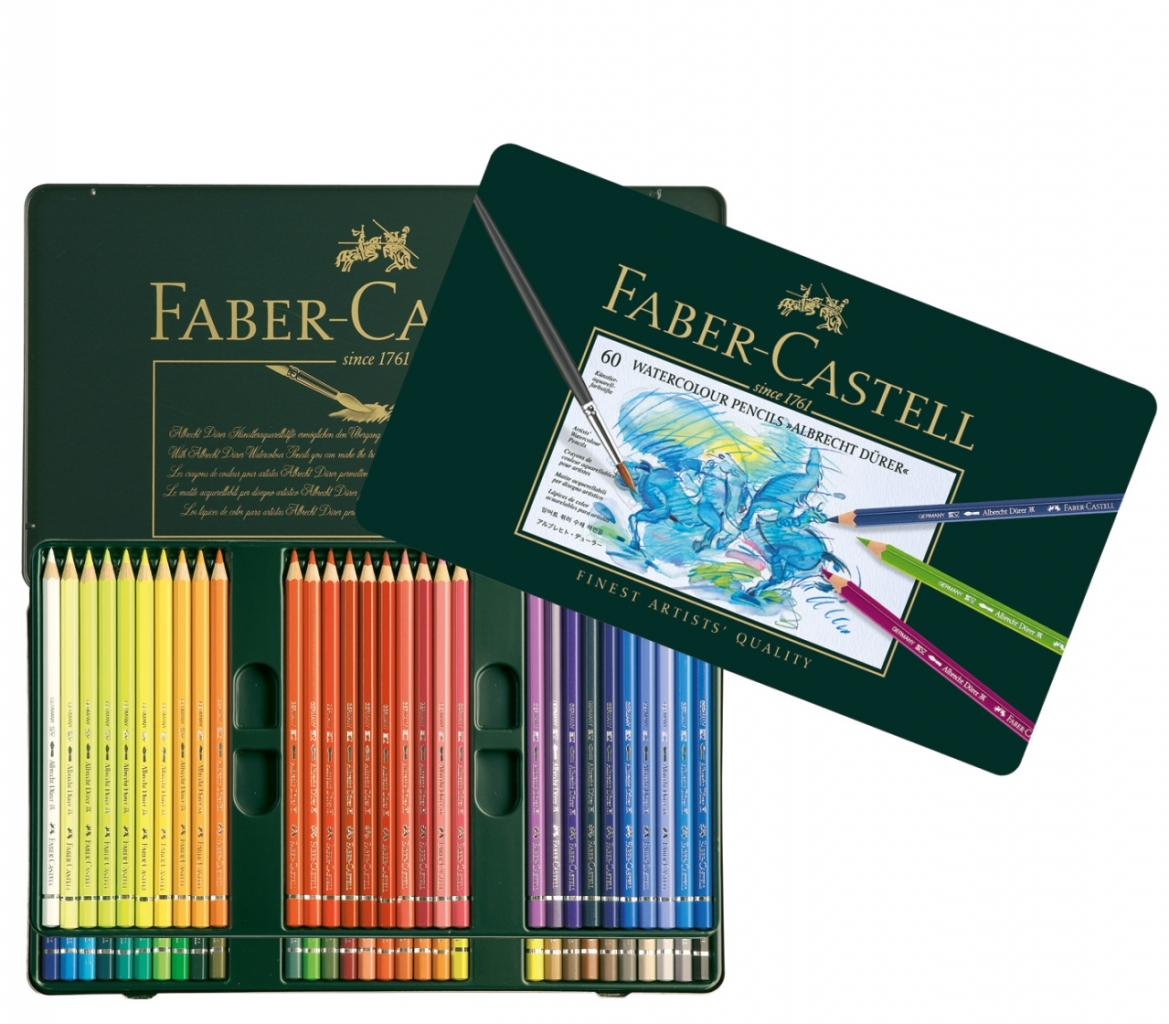 Akvareļu zīmuļi Faber-Castell Albrecht Dürer, metāla