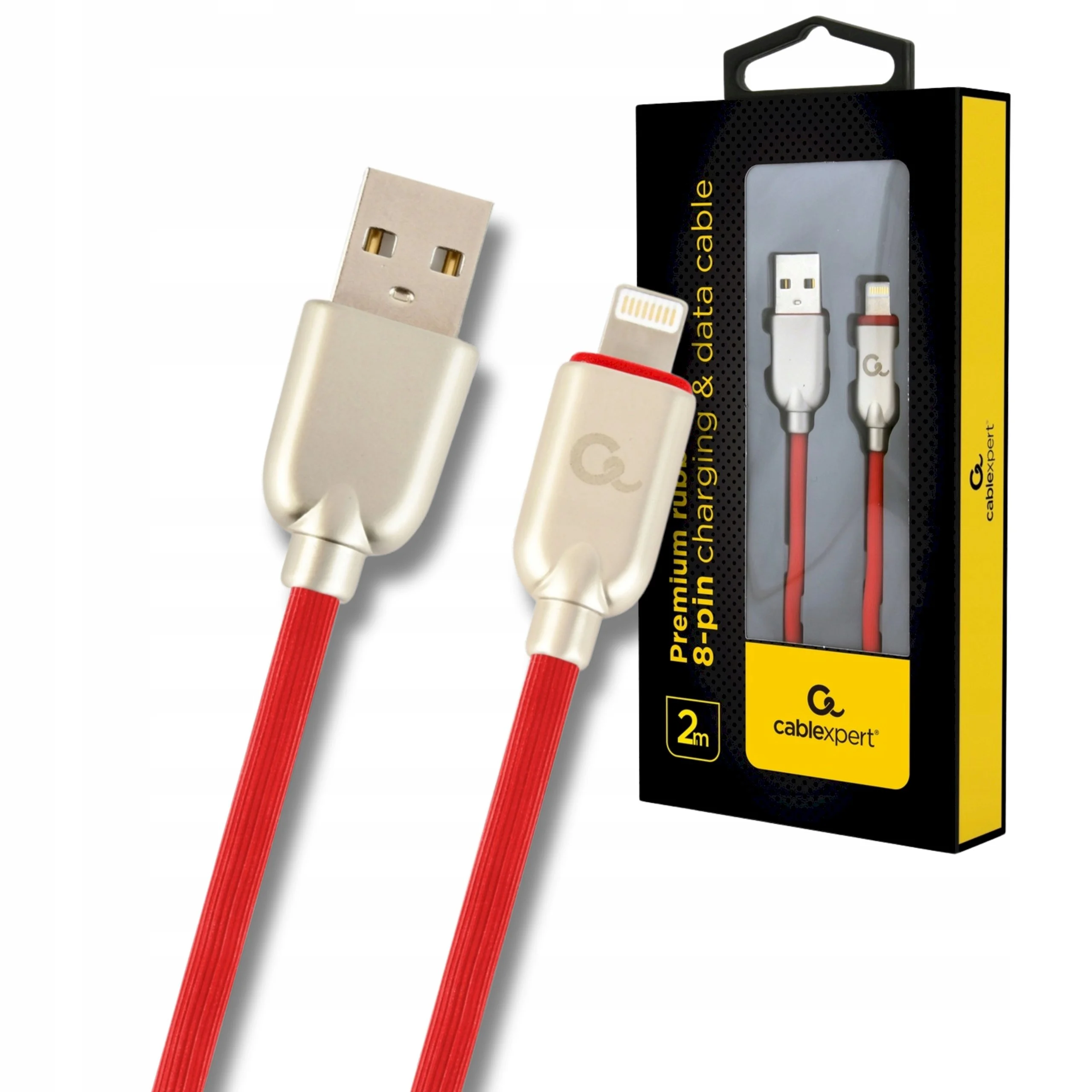 Gembird CC-USB2R-AMLM-2M-R USB-A uz Lightning kabelis