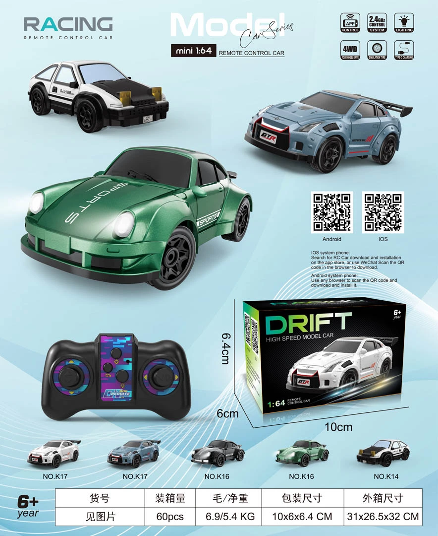 ... Drift auto SPORT R/C 1:64