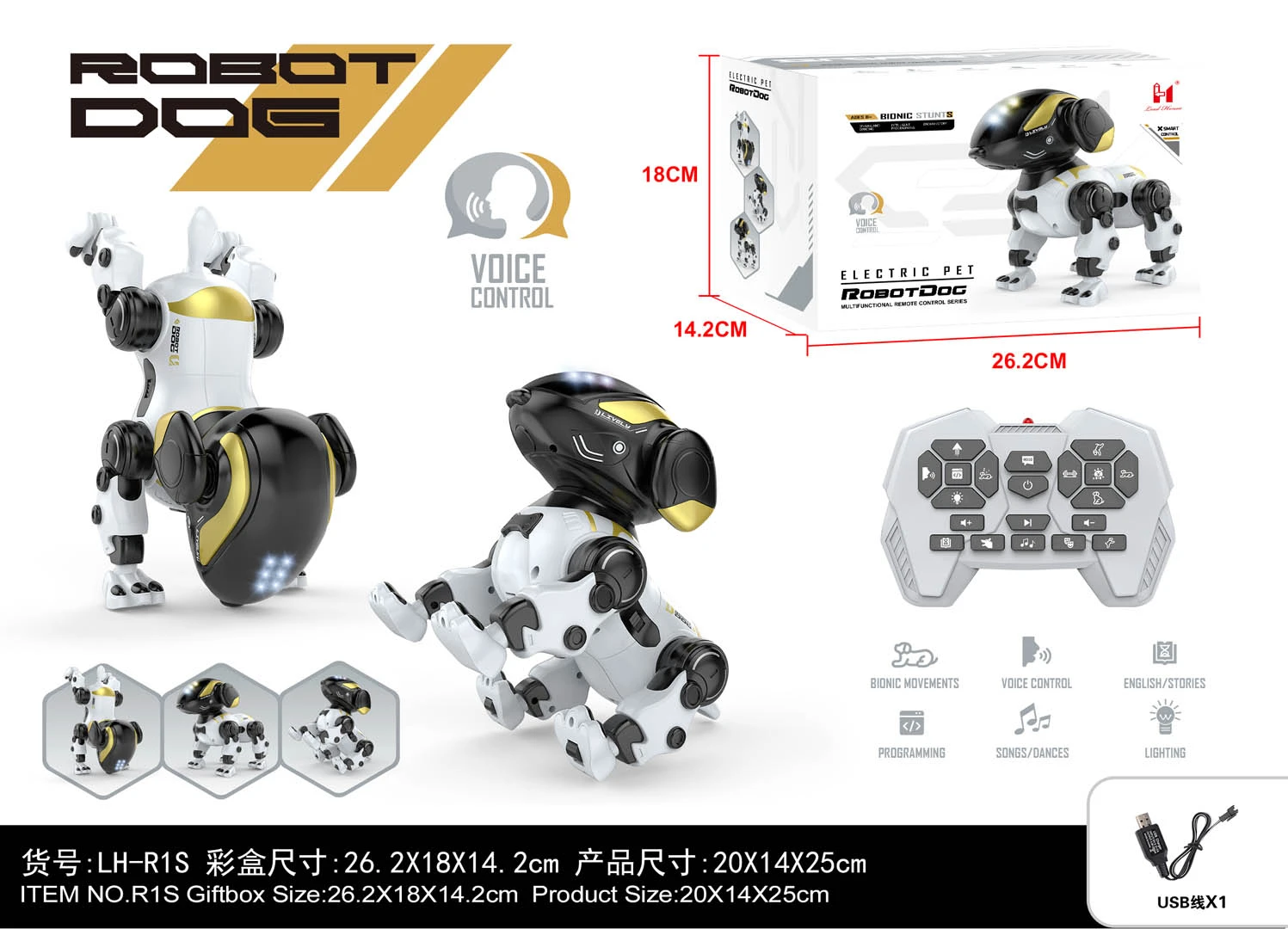 ... Robot Dog BUNNY R/C White