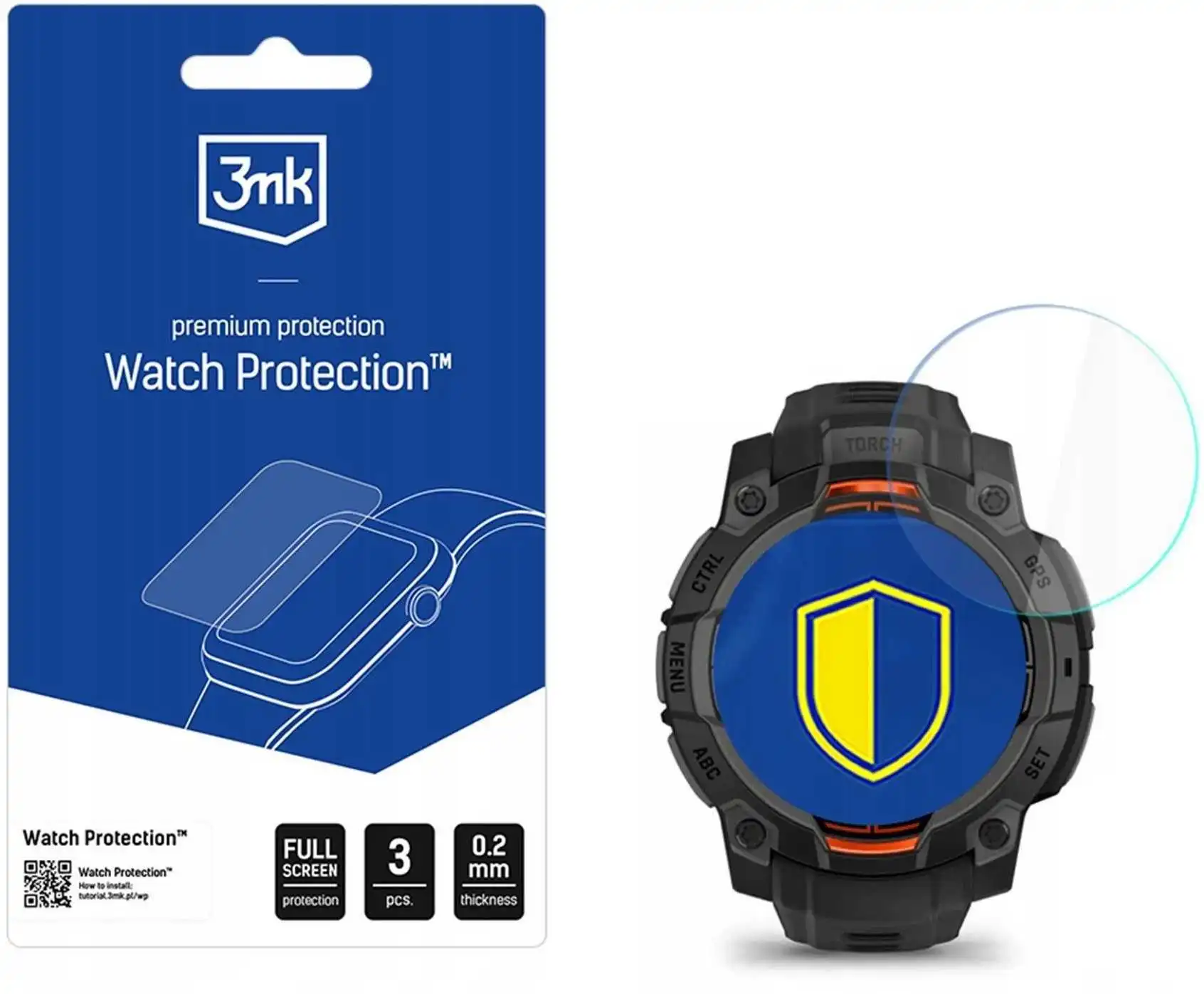 3MK Watch Protection FlexibleGlass Garmin Instinct