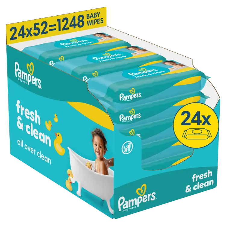 Pampers Fresh Clean Plastic Free Mitrās