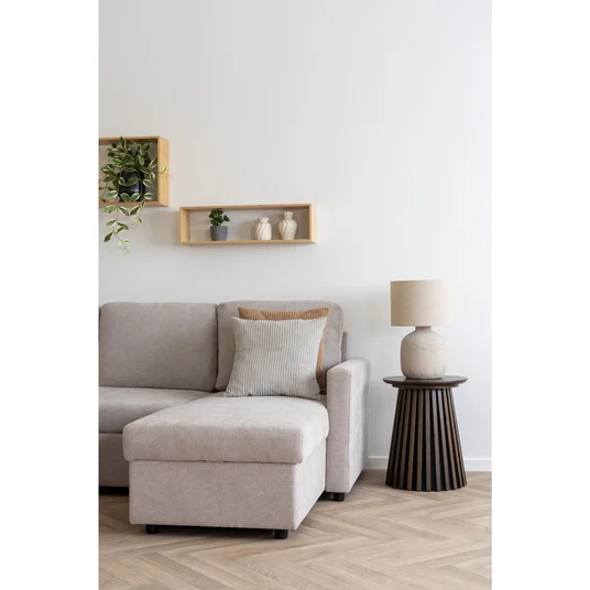 Pehme nurk Belfast, 218 x 150 x 87 cm, Tume liiv