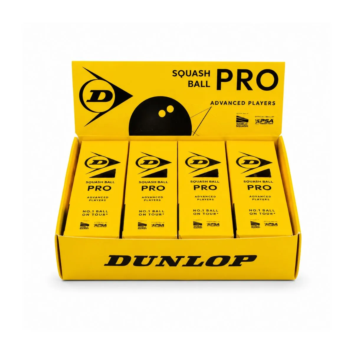 Squash bumbiņa Dunlop PRO WSF/PSA 4x3