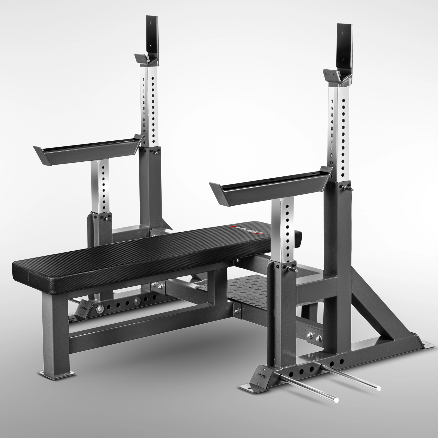 LS6803 TRAINING BENCH WITH BARBELL RACKS